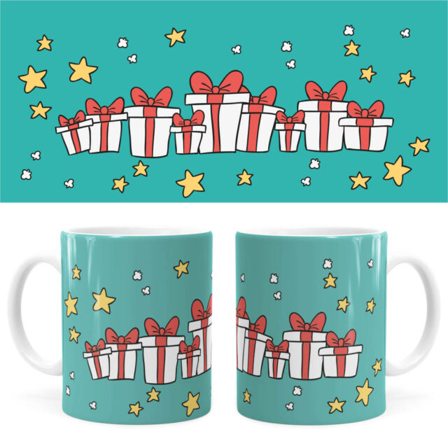 Arte Caneca Natal 41 Digital Png