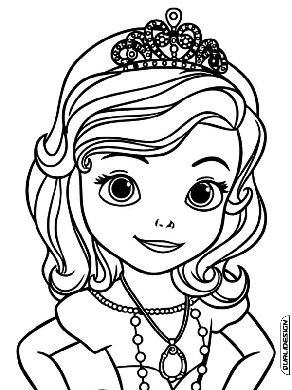 Desenhos para Colorir Princesinha Sofia