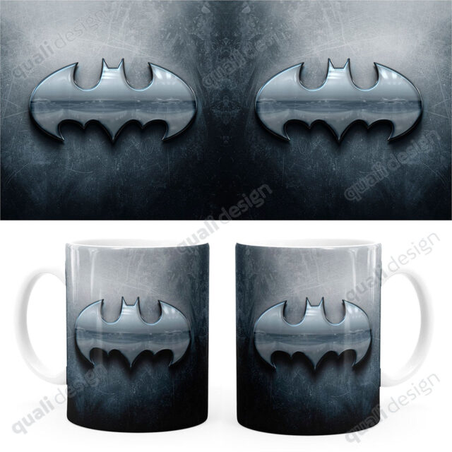 Arte para Caneca Batman Logo Metálico | QualiDesign